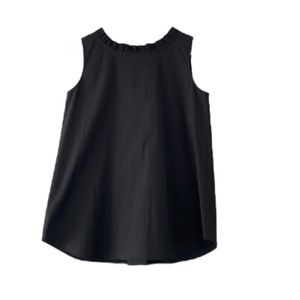 NWT Lafayette 148 New York sleeveless Blouse, Ruffled neck, V shape back…